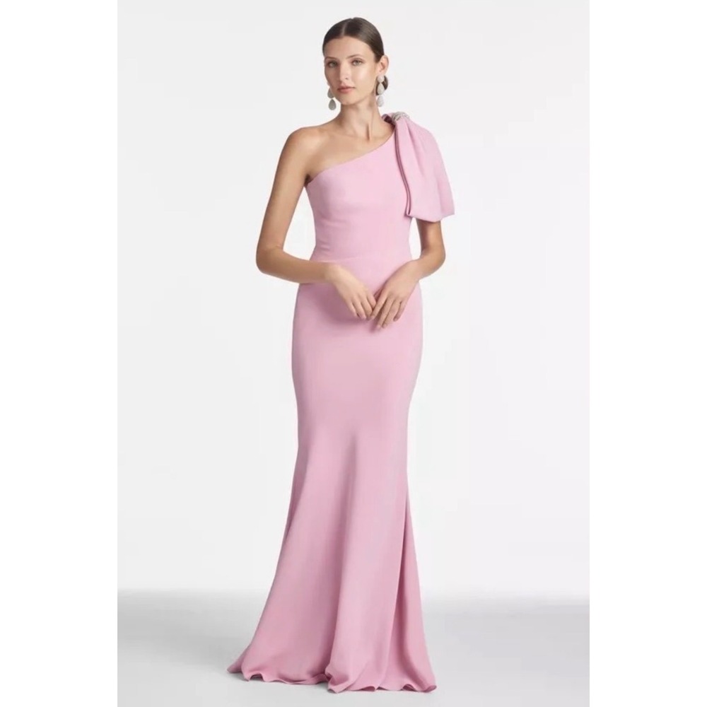 NWT Sachin & Babi Aubrey One-Shoulder Gown – Mauve – Size 12 $725